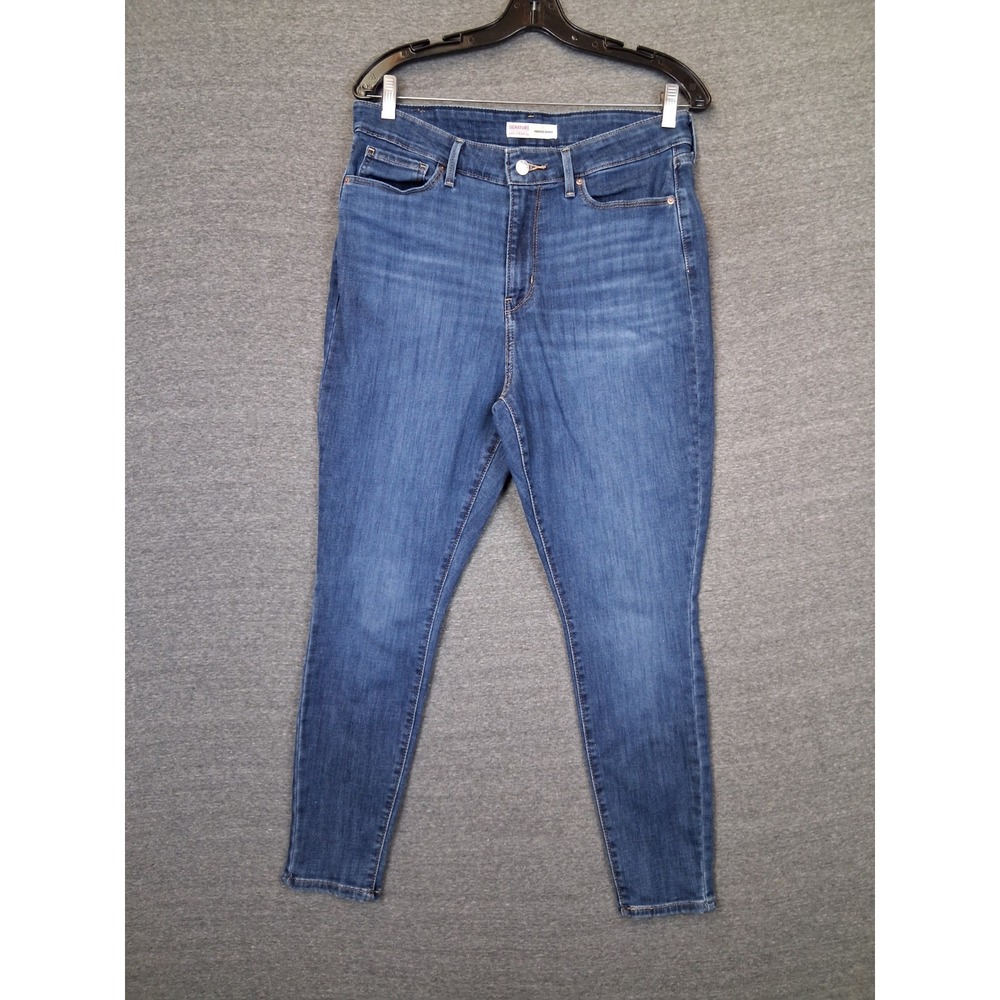 Levis Womens Jeans 14 32X28 Blue Denim High Rise Skinny Basic Minimalist Capsule